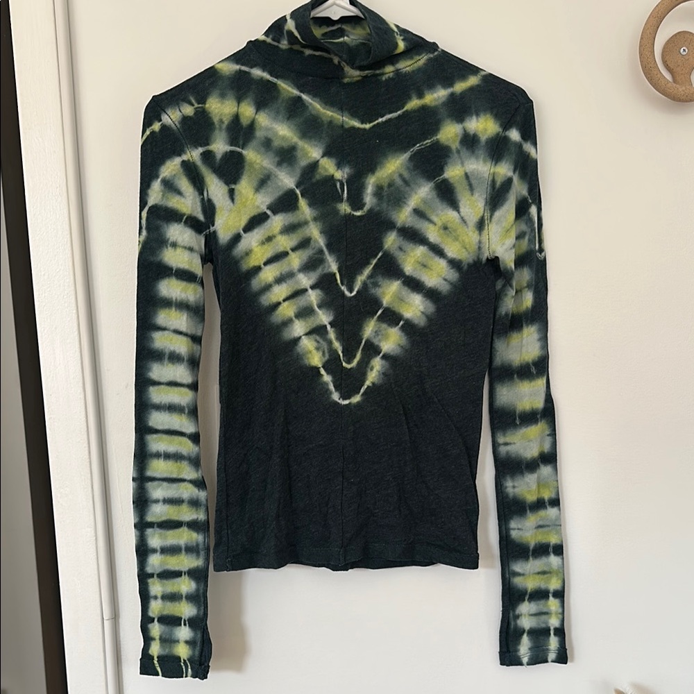 Free People Psychedelic Turtleneck in Mojito Mint